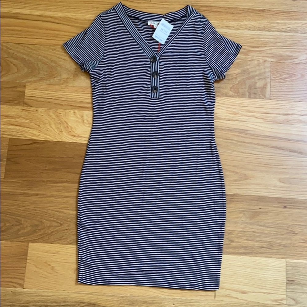 Striped bodycon dress